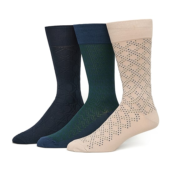 Stafford Mens 3-pc. Crew Socks