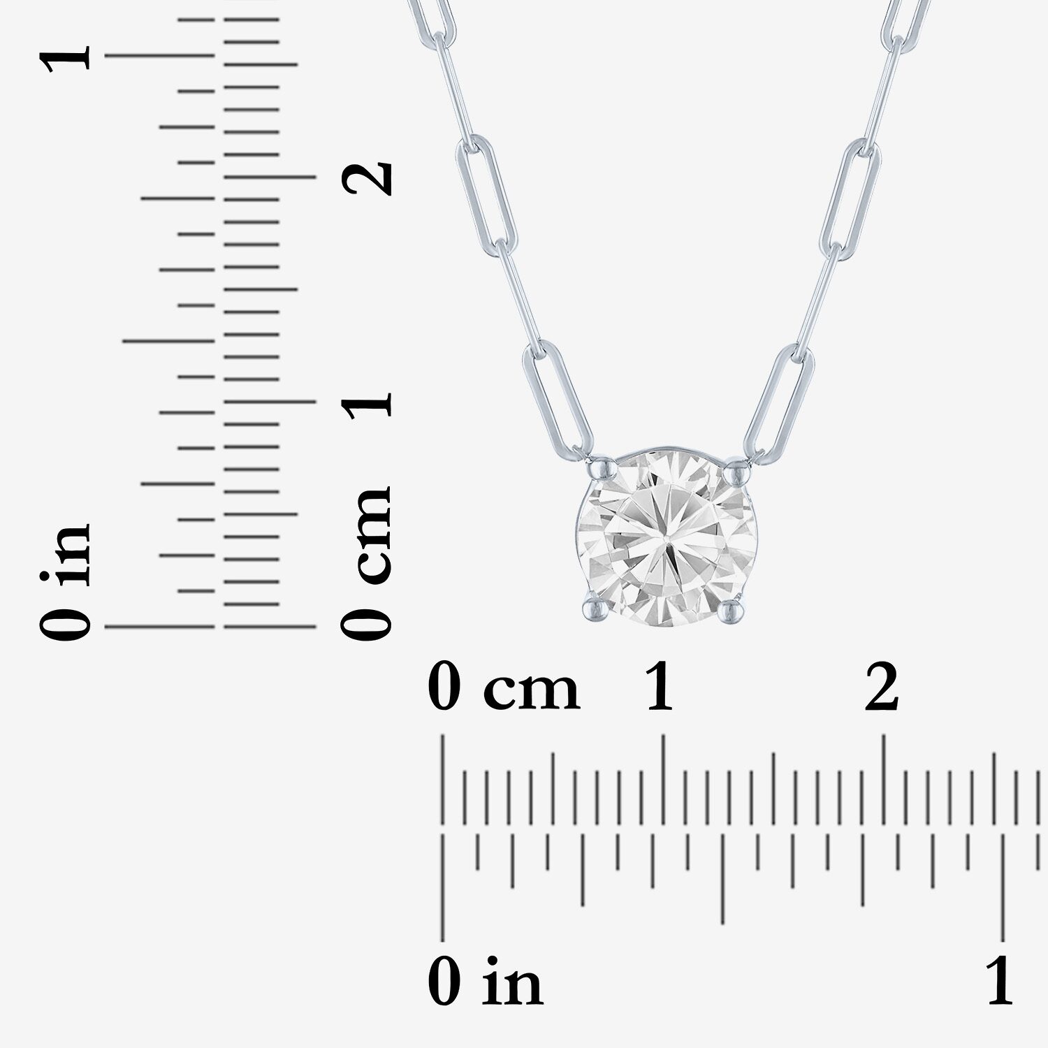Diamond Addiction (G-H / Si2-I1) Womens 2 CT. T.W. Lab Grown White 10K Gold Round 18 Inch Pendant Necklace