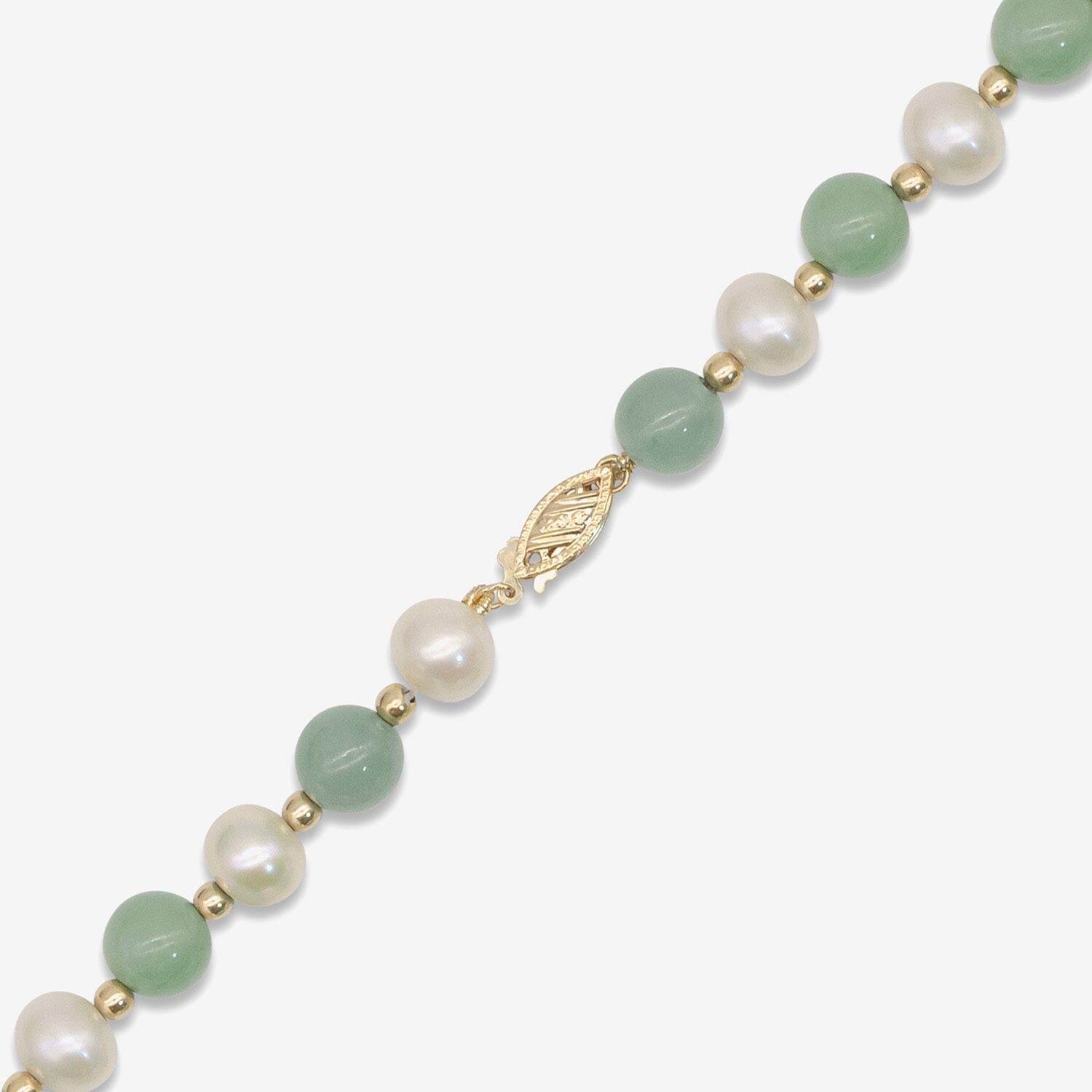 Limited Quantities! Womens White Cultured Freshwater Pearl 14K Gold Beaded Bracelet