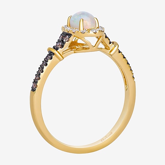 Le Vian Grand Sample Sale Le Vian Grand Sample Sale Limited Quantities! Womens 1/3 CT. T.W. Genuine White Opal 14K Gold Oval Cocktail Ring