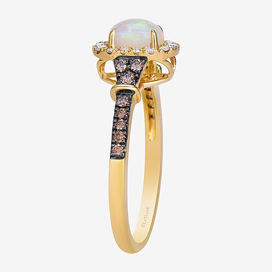Le Vian Grand Sample Sale Le Vian Grand Sample Sale Limited Quantities! Womens 1/3 CT. T.W. Genuine White Opal 14K Gold Oval Cocktail Ring