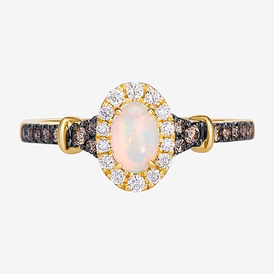 Le Vian Grand Sample Sale Le Vian Grand Sample Sale Limited Quantities! Womens 1/3 CT. T.W. Genuine White Opal 14K Gold Oval Cocktail Ring