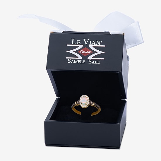 Le Vian Grand Sample Sale Le Vian Grand Sample Sale Limited Quantities! Womens 1/3 CT. T.W. Genuine White Opal 14K Gold Oval Cocktail Ring
