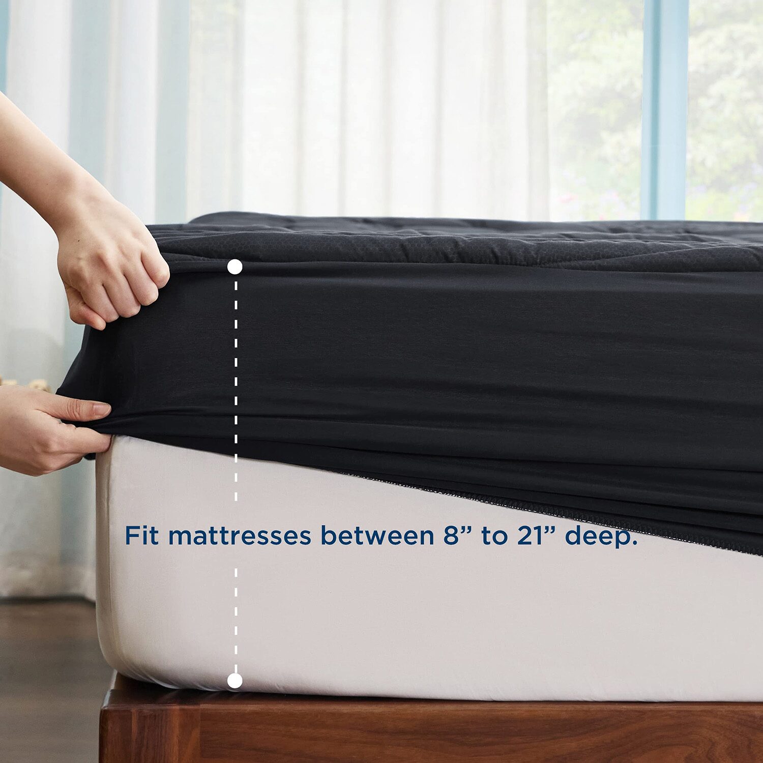 Bedsure® Overfilled Quiet Shade Mattress Pad