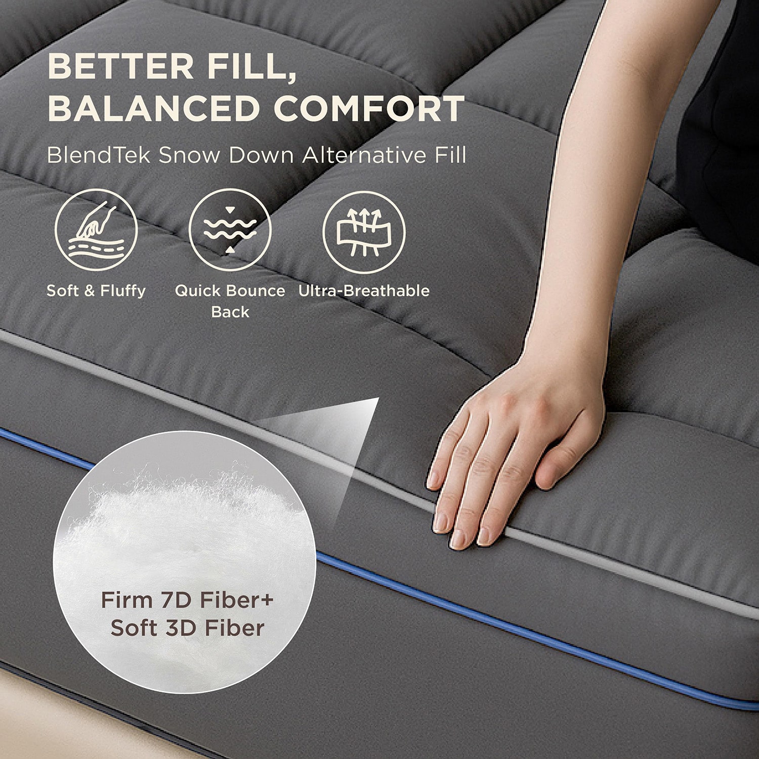 Bedsure® Overfilled Deep Pocket Mattress Pad