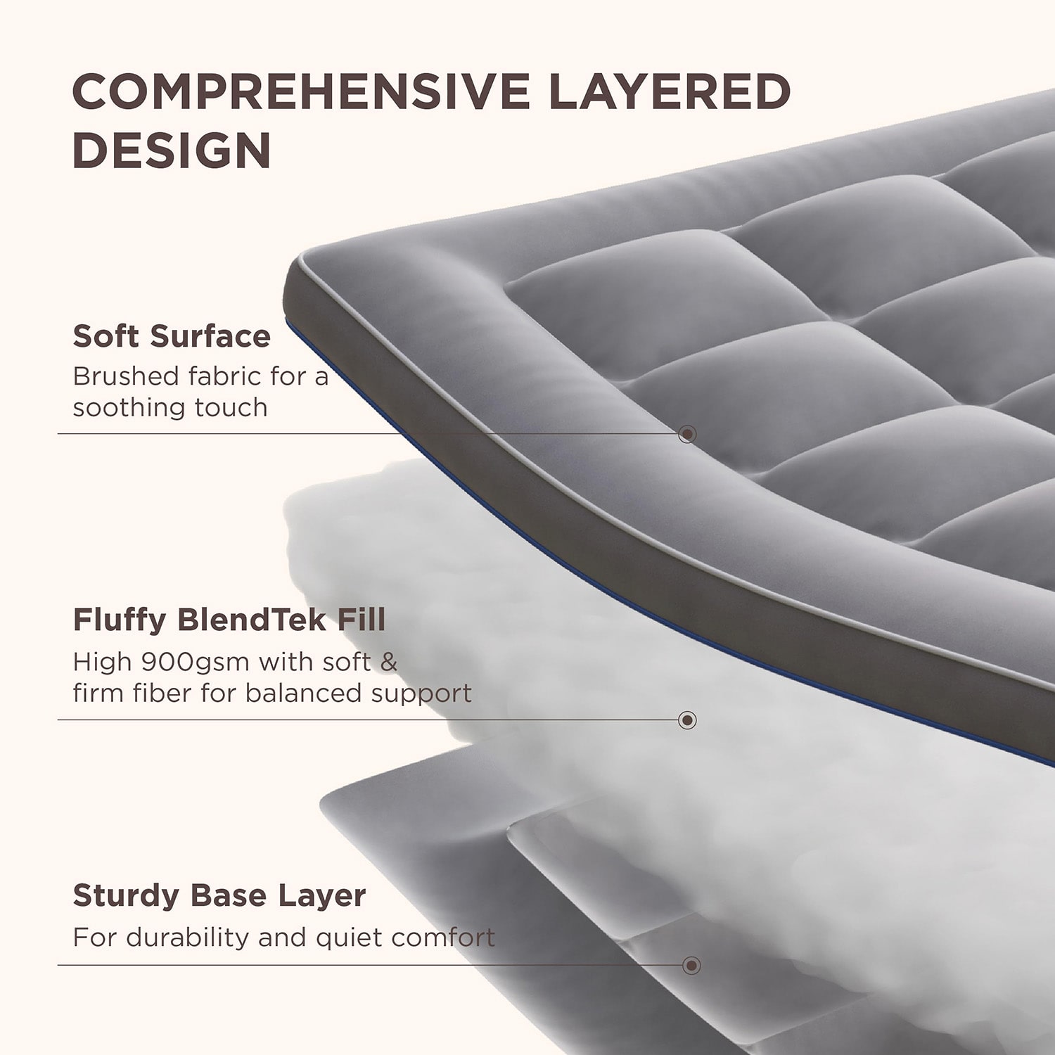Bedsure® Overfilled Deep Pocket Mattress Pad