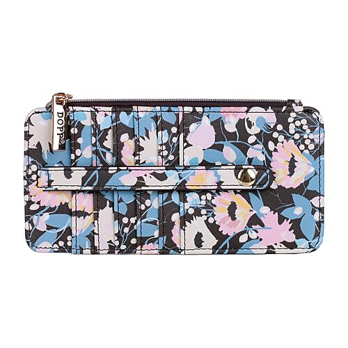 Dopp Julia Buxton Thin Womens Indexer Wallet In Black