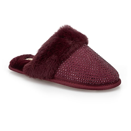 JS Jessica Simpson Rhinestone Scuff Womens Clog Slippers