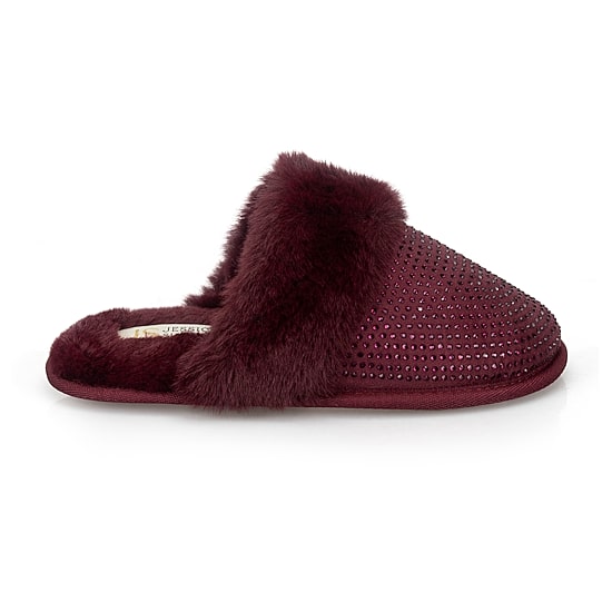 JS Jessica Simpson Rhinestone Scuff Womens Clog Slippers