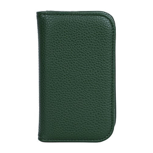 Julia Buxton Snap Womens Indexer Wallet In Green