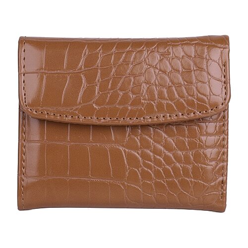 Julia Buxton Mini Womens Trifold Wallet In Brown