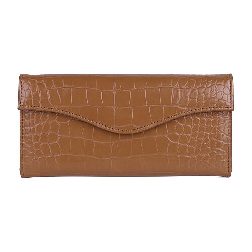 Dopp Large Flap Womens Wallet In Brown