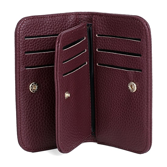 Julia Buxton Snap Womens Indexer Wallet