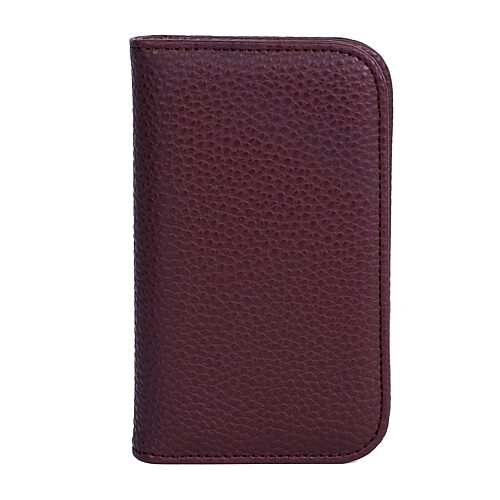 Julia Buxton Snap Womens Indexer Wallet In Red
