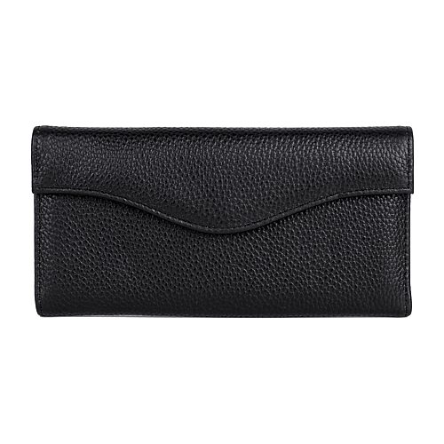 Dopp Large Flap Womens Wallet In Black