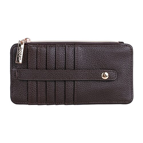 Dopp Julia Buxton Thin Womens Indexer Wallet In Brown