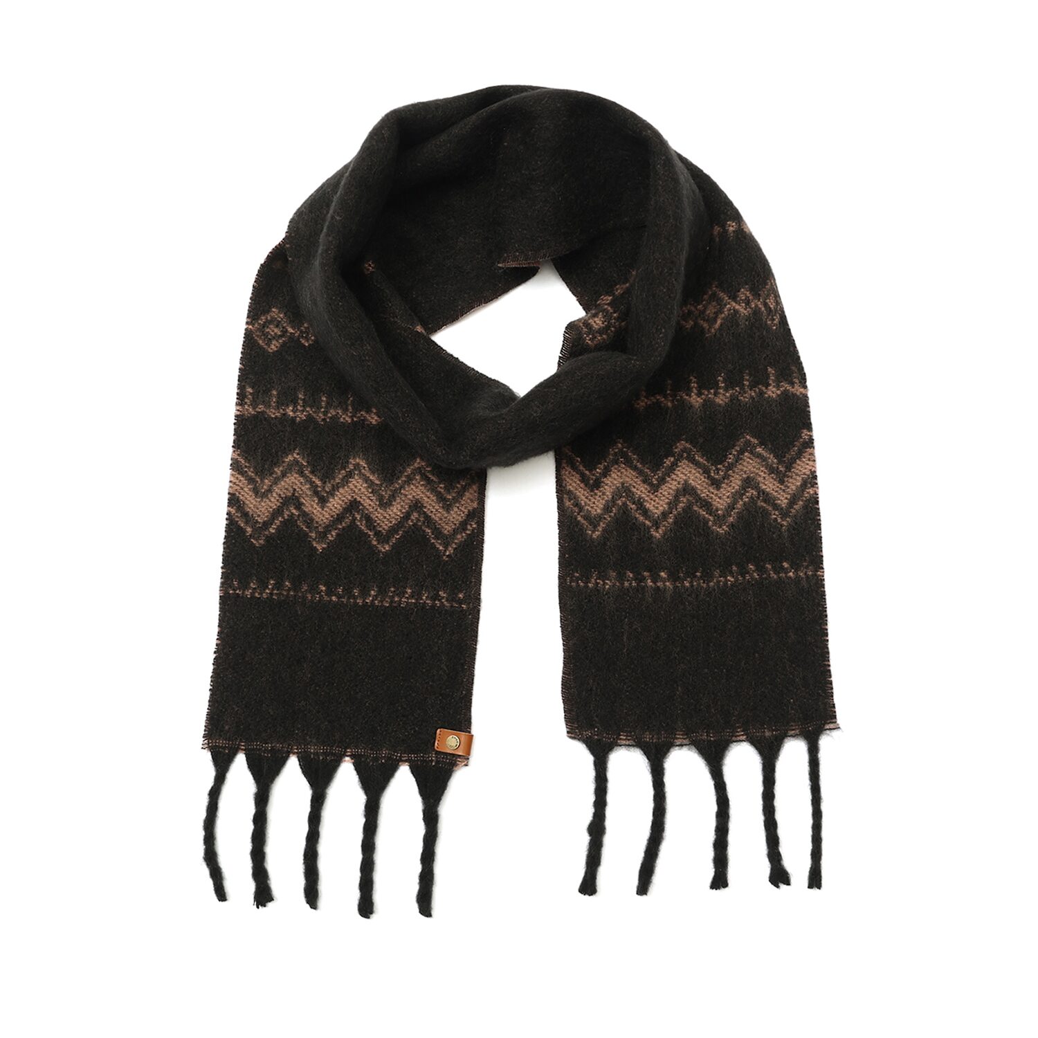 Frye and Co. Brushed Fairisle Oblong Scarf