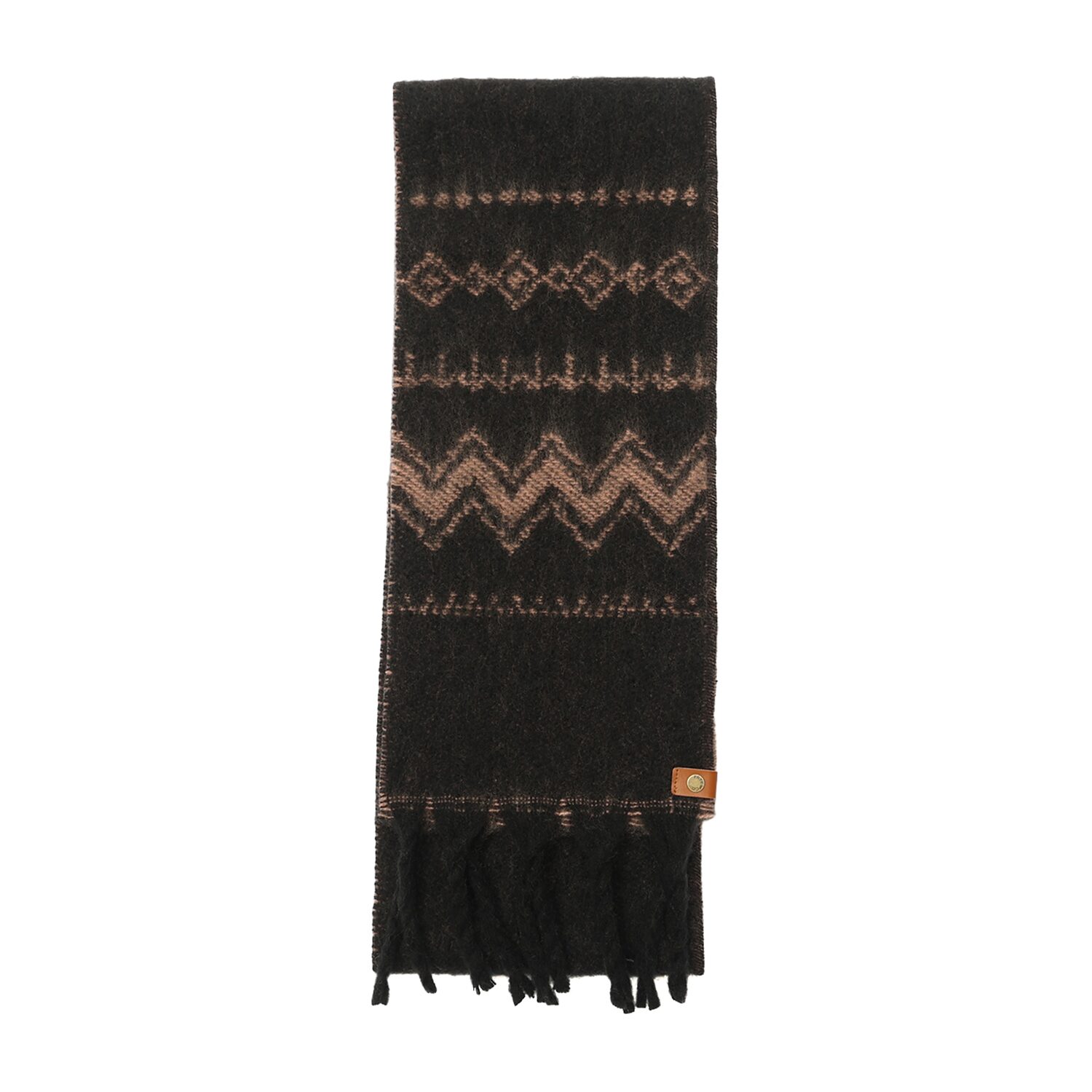Frye and Co. Brushed Fairisle Oblong Scarf