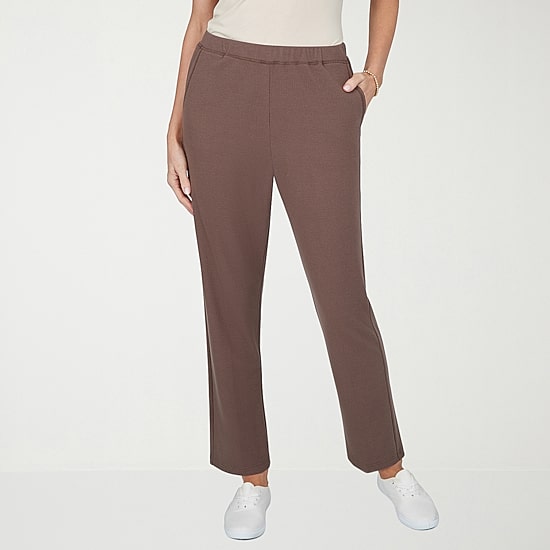 Alfred Dunner Luxe Be A Lady Womens Straight Pull-On Pant