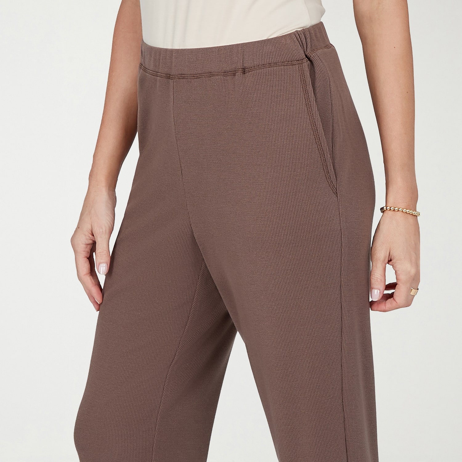 Alfred Dunner Womens Straight Pull-On Pant