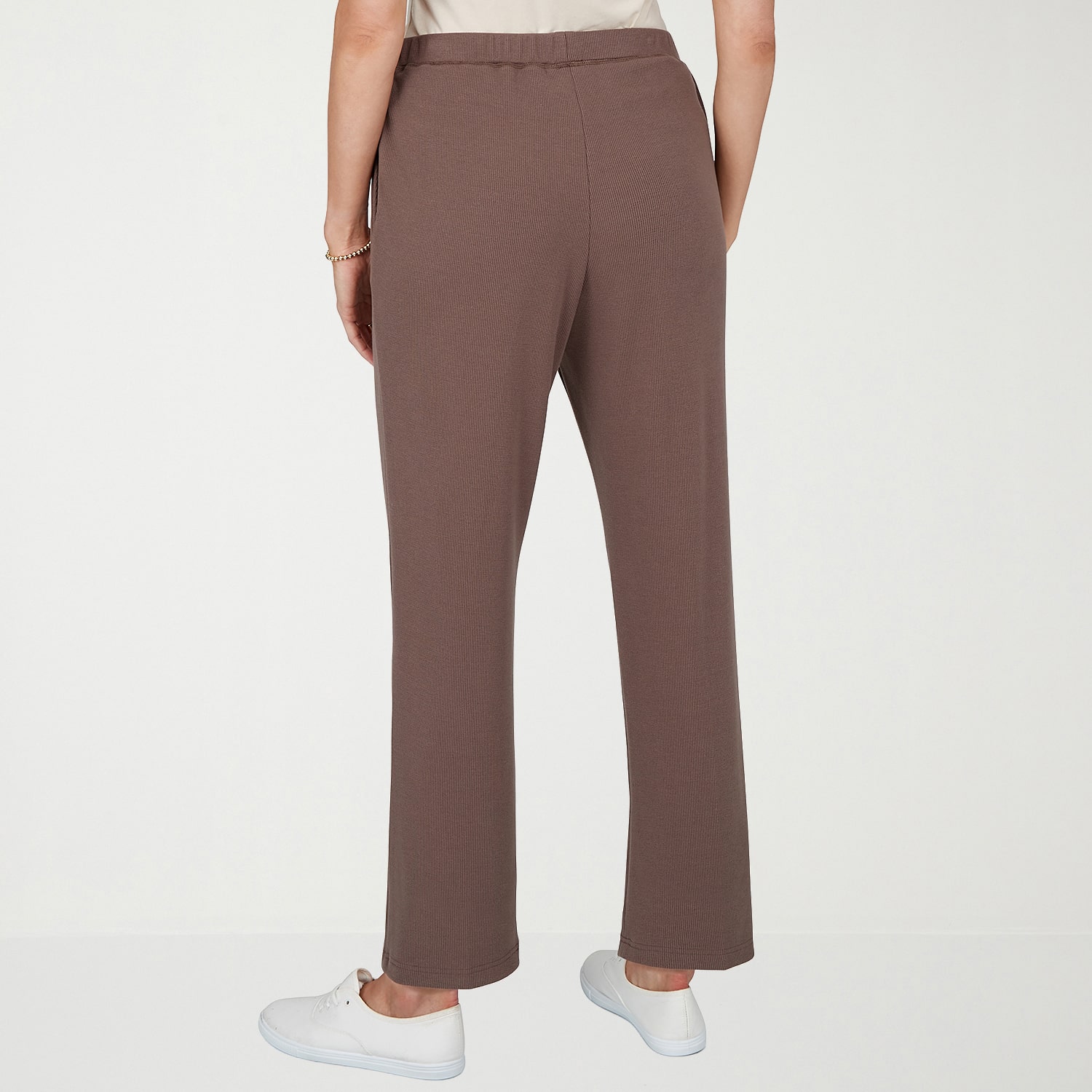 Alfred Dunner Womens Straight Pull-On Pant
