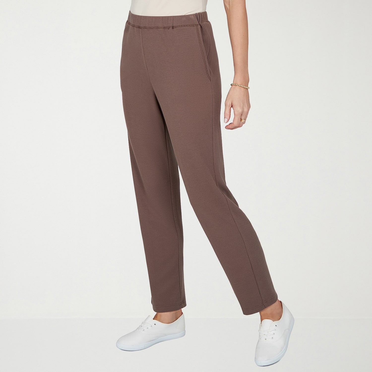Alfred Dunner Womens Straight Pull-On Pant