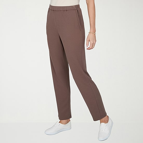 Alfred Dunner Luxe Be A Lady Womens Straight Pull-On Pant