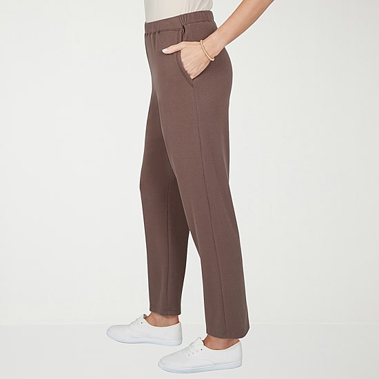 Alfred Dunner Luxe Be A Lady Womens Straight Pull-On Pant
