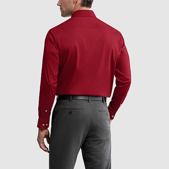 Van Heusen Everyday Defense Stain Shield Mens Regular Fit Long Sleeve Dress Shirt