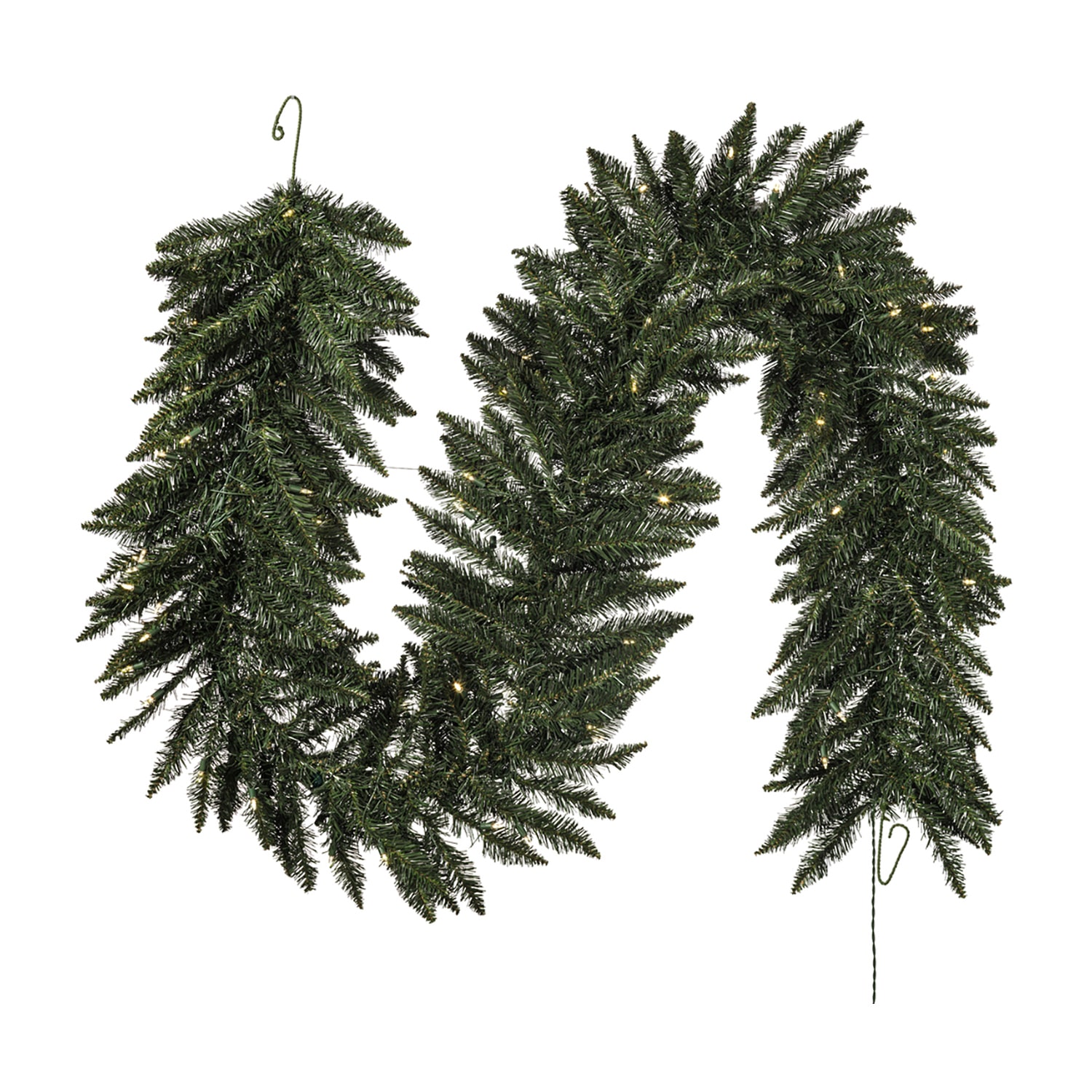 Vickerman 9' Camdon Fir Christmas Garland with 150Warm White LED Lights