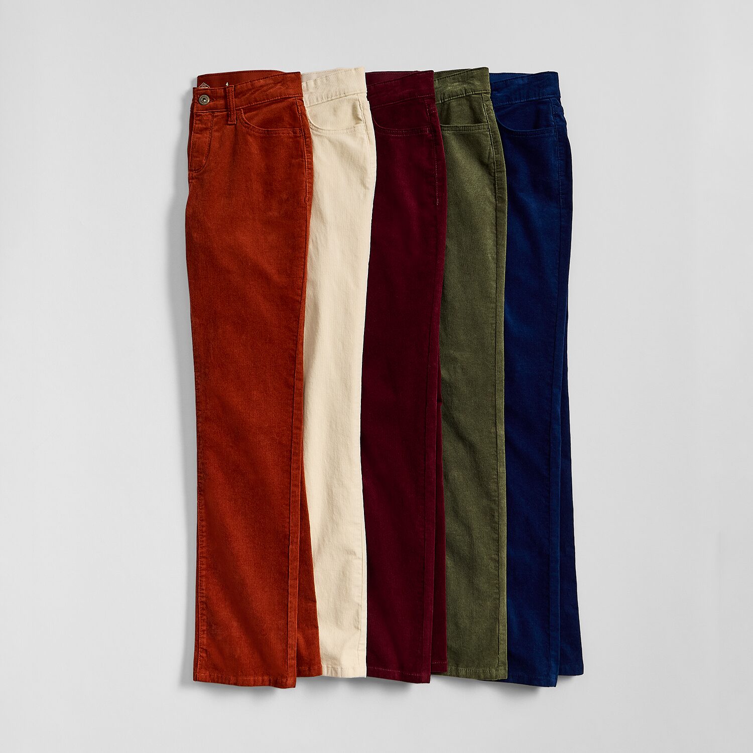 St. John's Bay Womens Mid Rise Straight Corduroy Pant