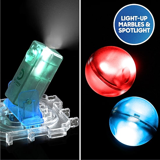 Discovery Mindblown Glow Roll Marble Run Interactive Toy