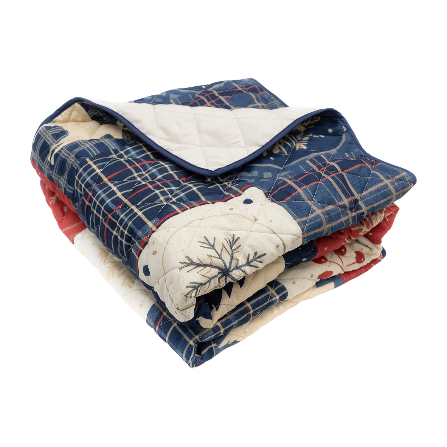 Your Lifestyle By Donna Sharp Noel Patch Quilted Throw