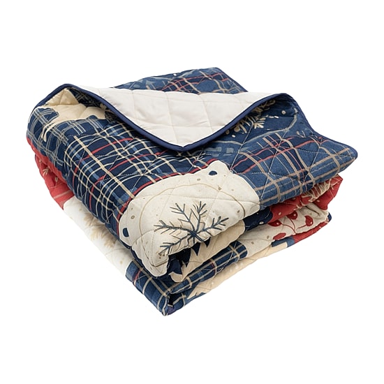 Your Lifestyle By Donna Sharp Noel Patch Quilted Throw