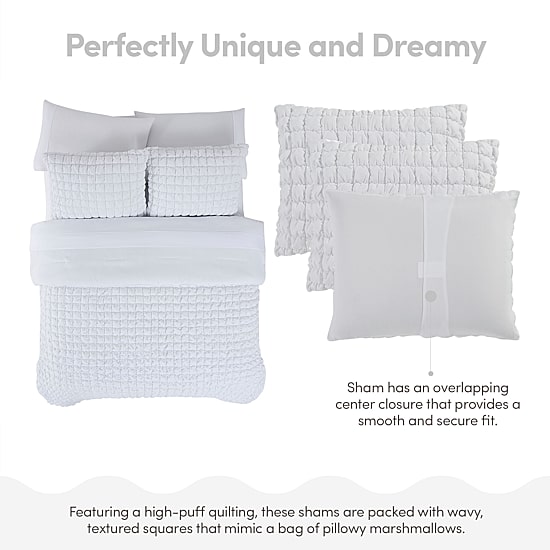 Sweet Home Collection Marshmallow Pouf Kids Bed In A Bag Comforter Set
