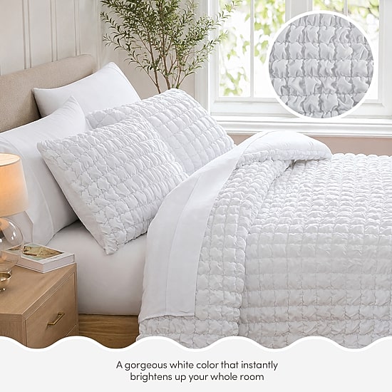 Sweet Home Collection Marshmallow Pouf Kids Bed In A Bag Comforter Set