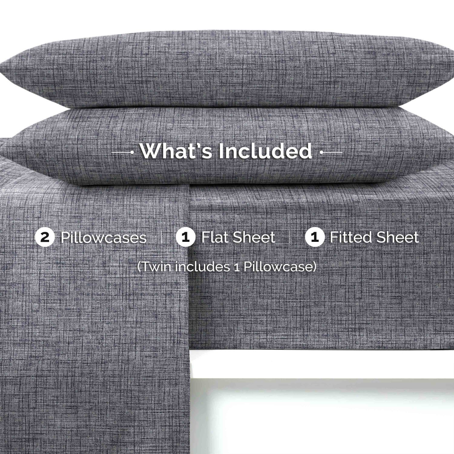 Martex Crosshatch Wrinkle Resistant Sheet Set