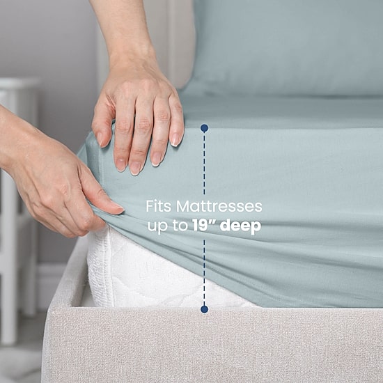 Martex T400 Sateen 400tc Wrinkle Resistant Deep Pocket Sheet Set