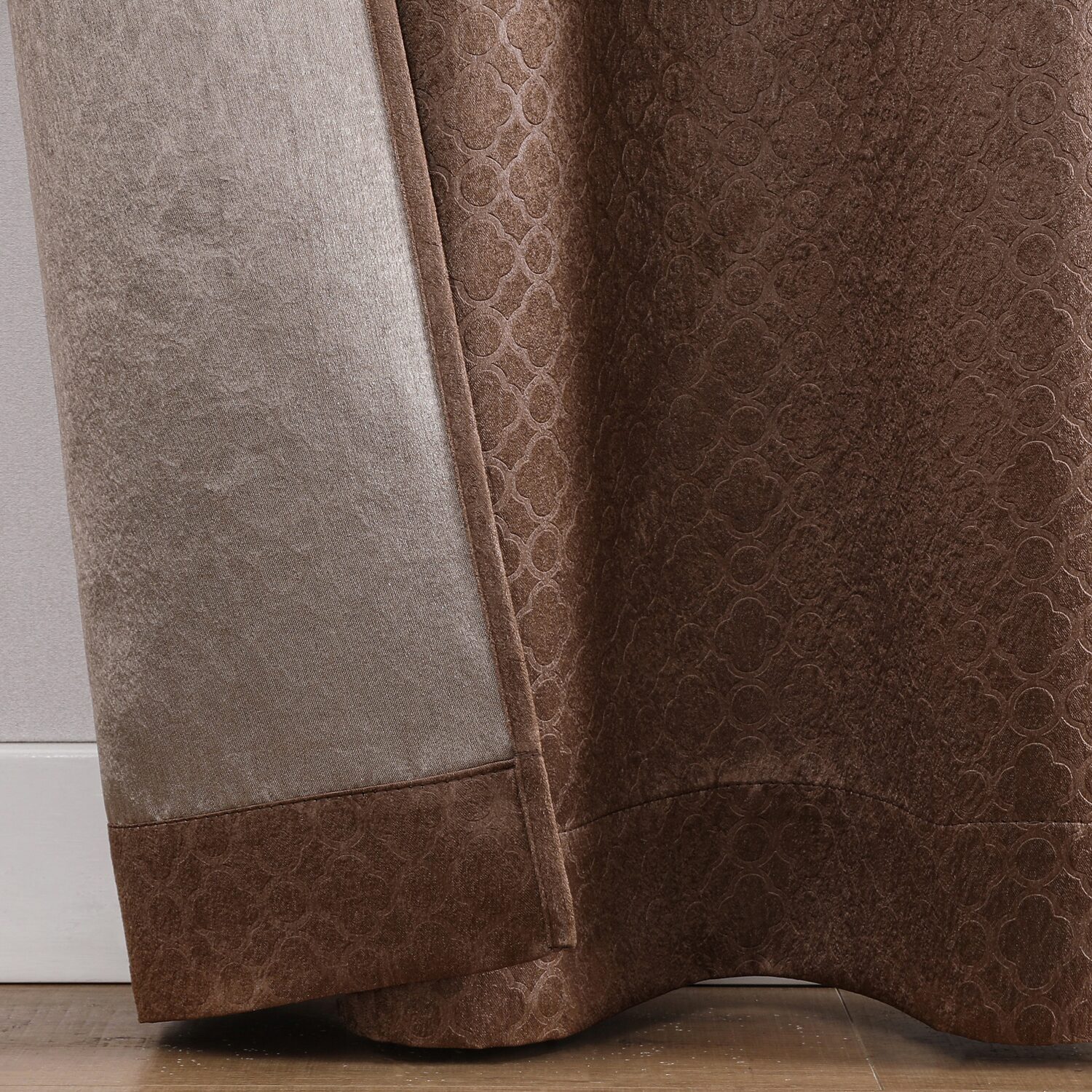 Regal Home Grommet Top Embossed Blackout Set of 2 Curtain Panel