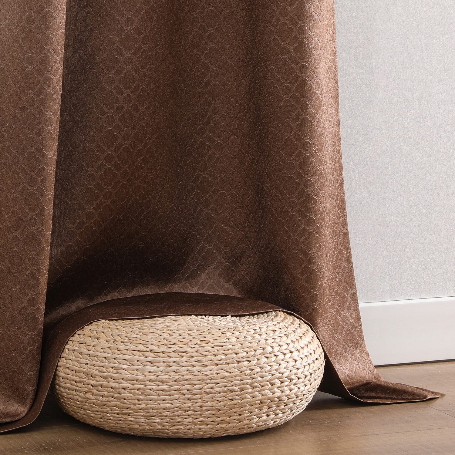 Regal Home Grommet Top Embossed Blackout Set of 2 Curtain Panel