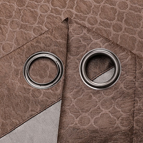 Regal Home Grommet Top Embossed Blackout Set of 2 Curtain Panel
