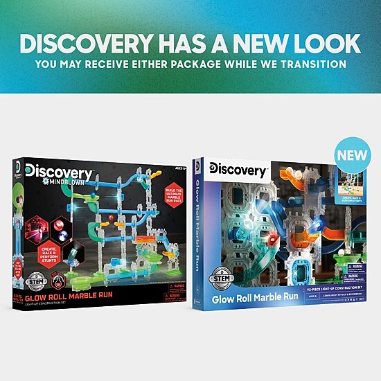 Discovery Mindblown Glow Roll Marble Run Interactive Toy
