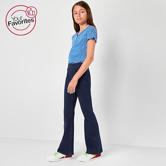 Thereabouts Little & Big Kid Girls Pull On Flare Leg Jean
