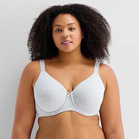Ambrielle Cotton Full Coverage Underwire Bra