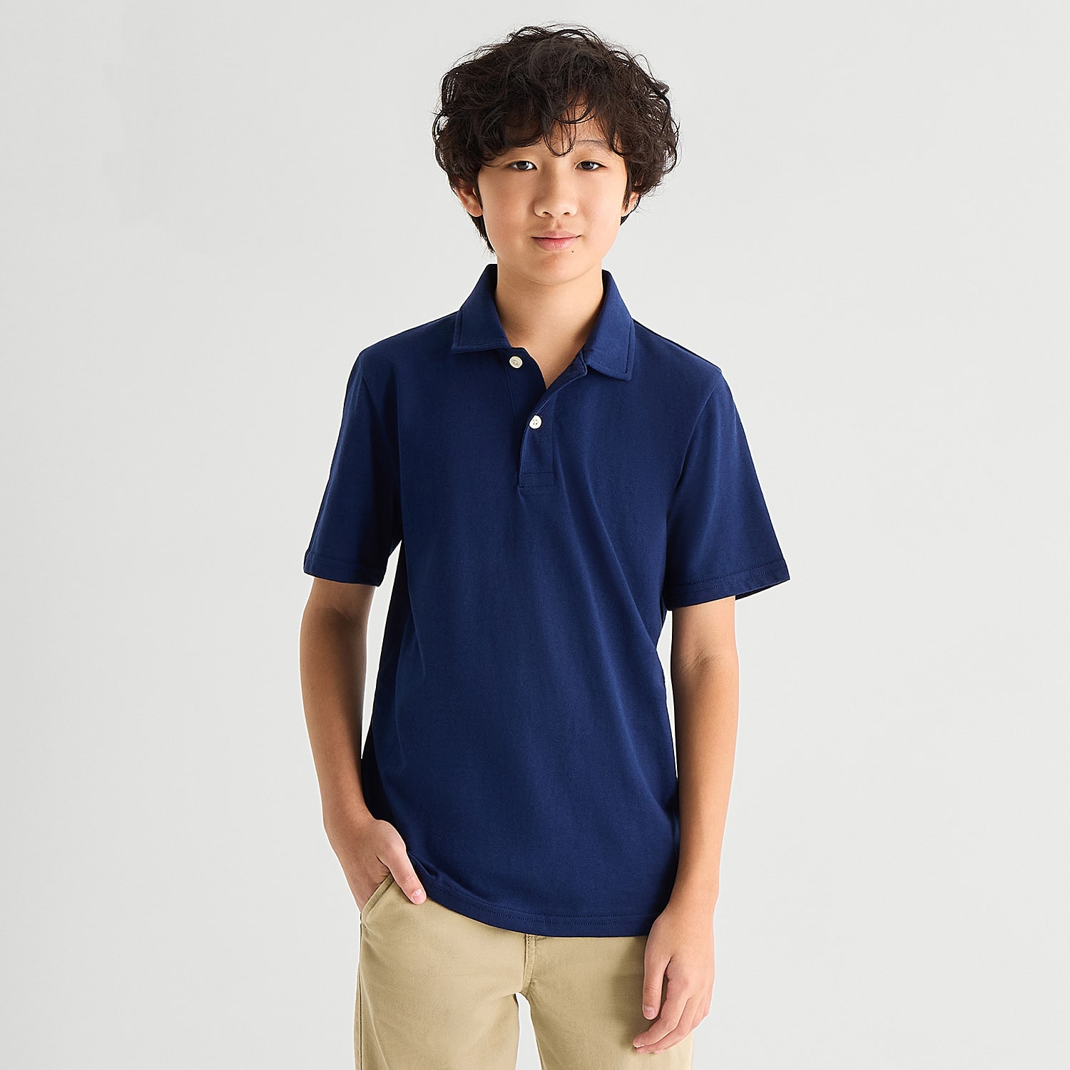 Thereabouts Little & Big Kid Boys Short Sleeve Regular Fit Polo Shirt