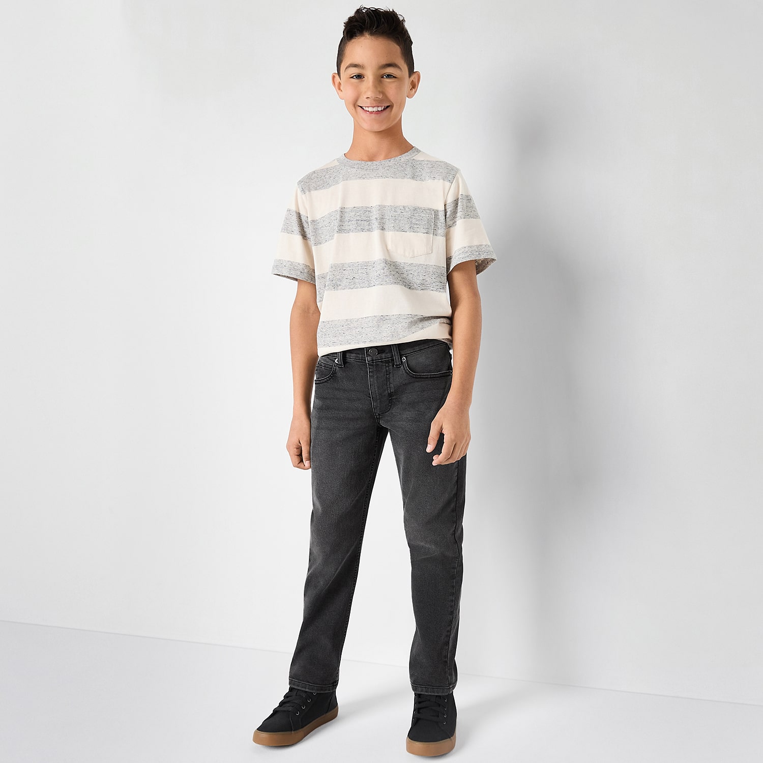 Thereabouts Little & Big Kid Boys Adjustable Waist Stretch Fabric Slim Fit Jean
