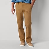 St. John's Bay Universal Wrinkle Free Easy Care Mens Classic Fit Flat Front Pant