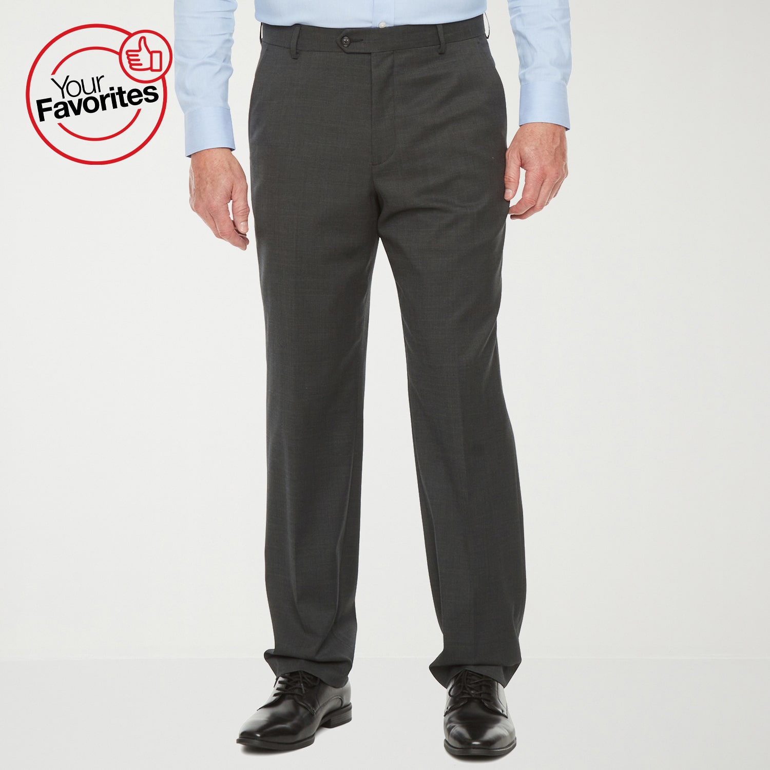 Stafford Coolmax All Season Ecomade Neat Mens Classic Fit Flat Front Suit Pant
