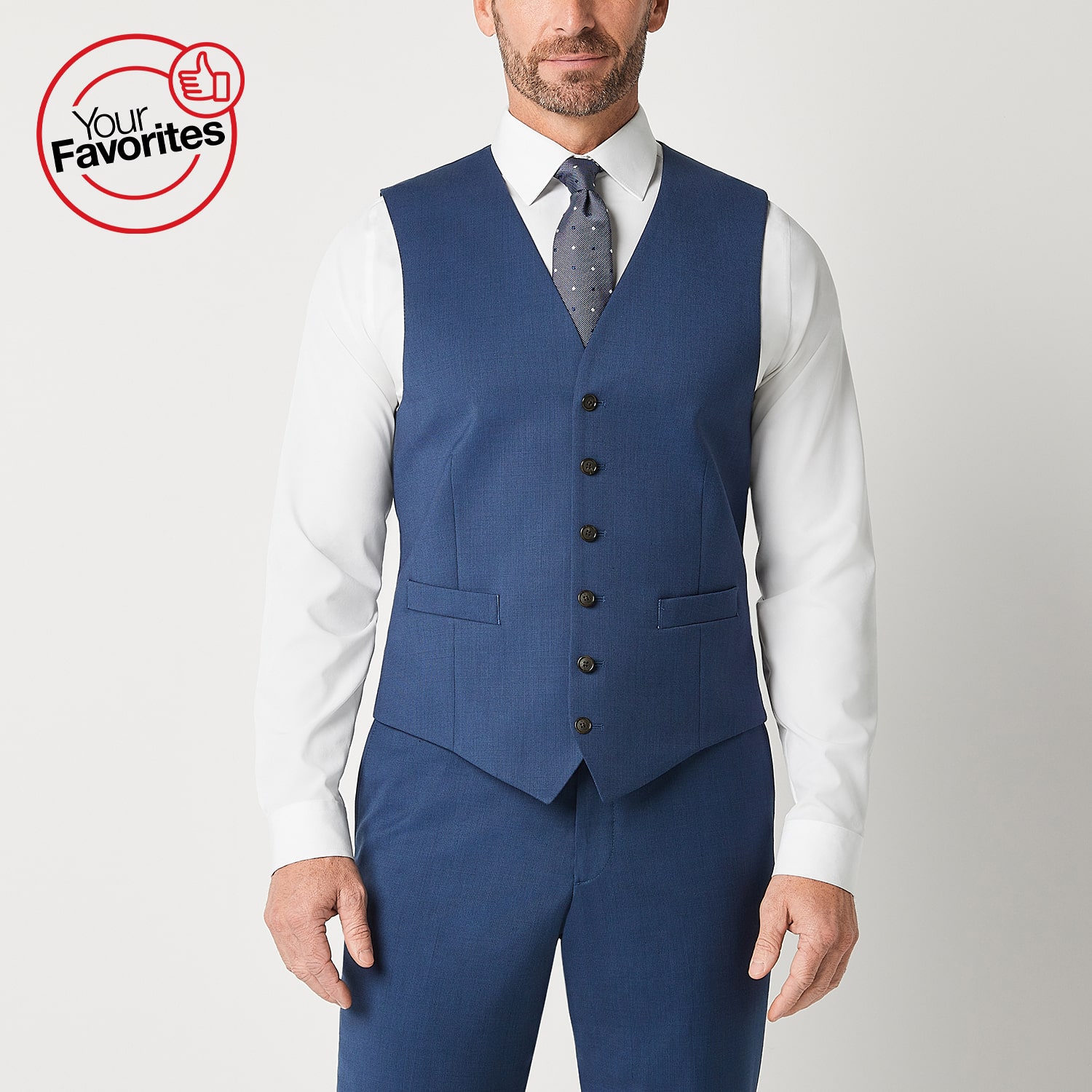 Stafford Coolmax All Season Ecomade Birdseye Signature Mens Stretch Fabric Classic Fit Suit Vest