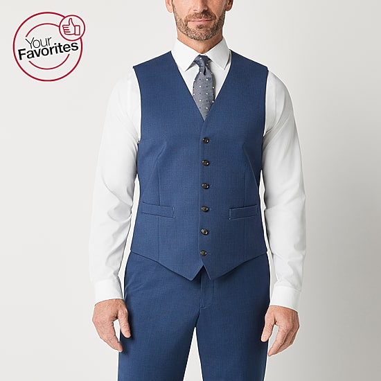 Stafford Coolmax All Season Ecomade Birdseye Signature Mens Stretch Fabric Classic Fit Suit Vest